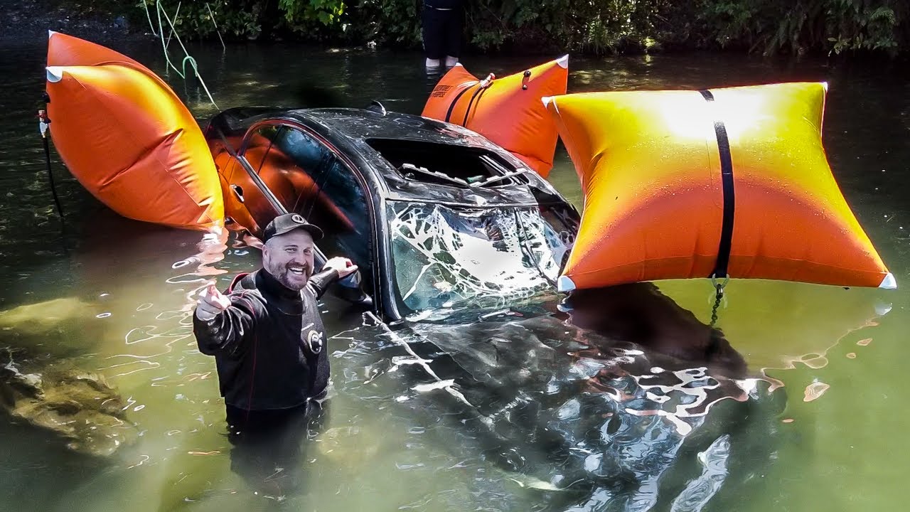 BMW Crashes in Lake & Sinks 20' Deep! (DON’T TEXT AND DRIVE)