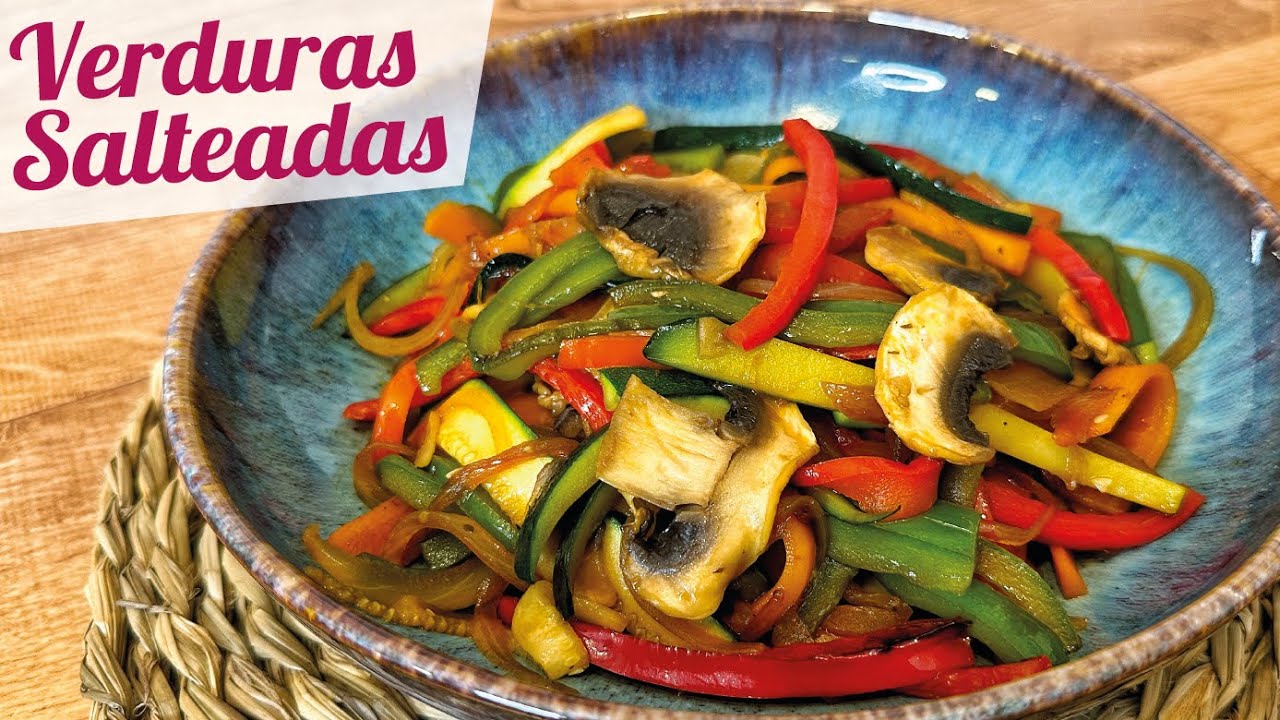 SALTEADO DE VERDURAS con salsa de soja 🥕🧅 Receta f&aacute;cil