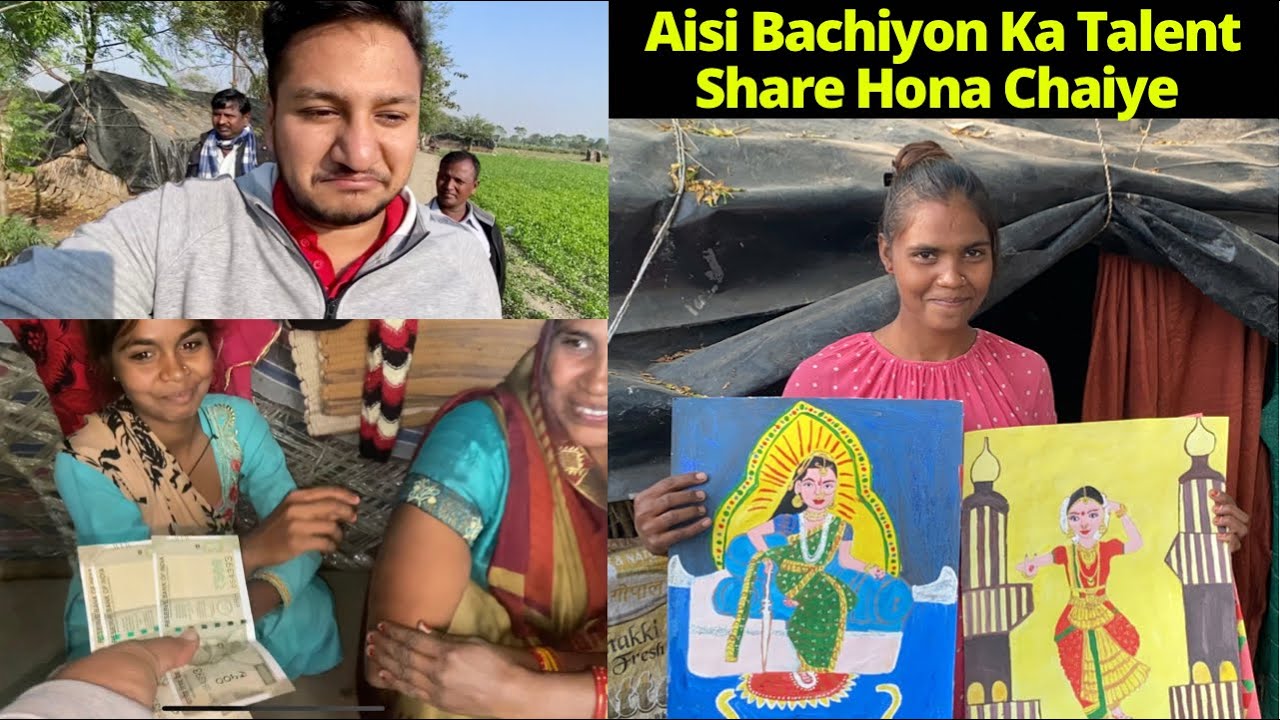 Bought all the paintings from them💰 | Gaon Ki Bachiyo Ka Talent Dekhiye 😍 #SandeepBhatt
