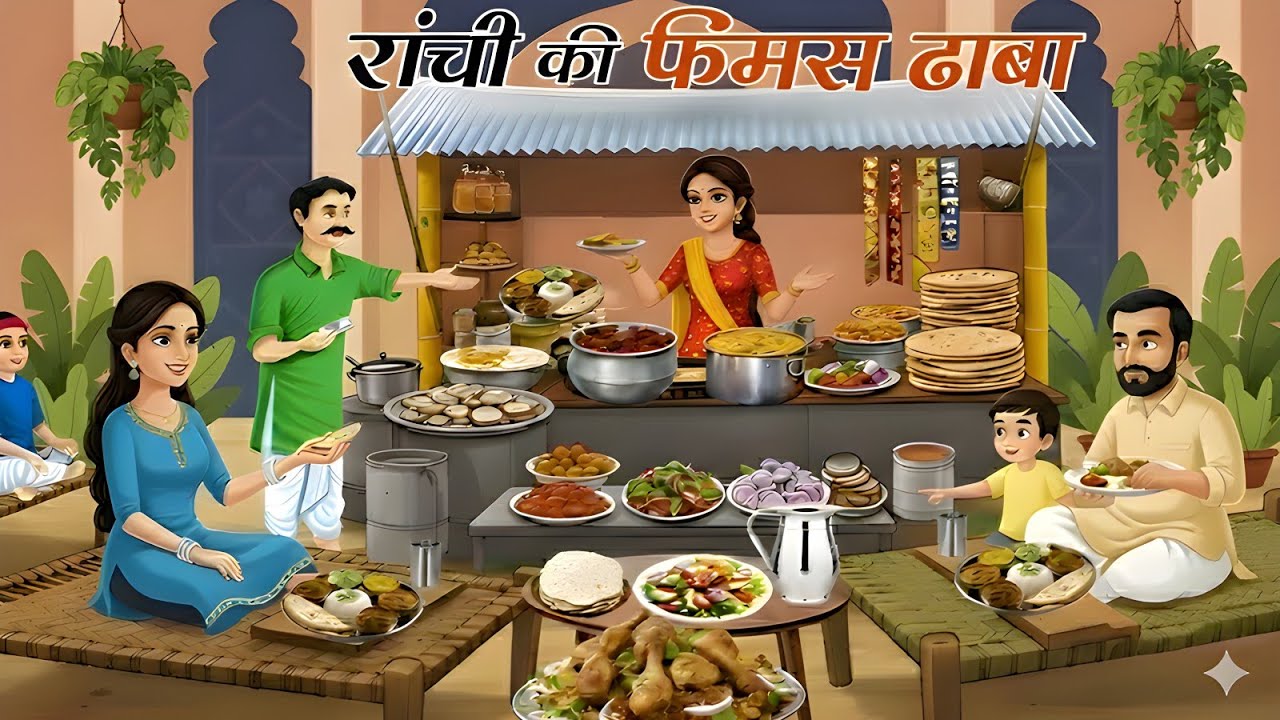 राँची की आदीवासी बाजार। Ranchi ki aadiwasi bajar। Hindi kahaniya। moral story। Cartoon kahani।