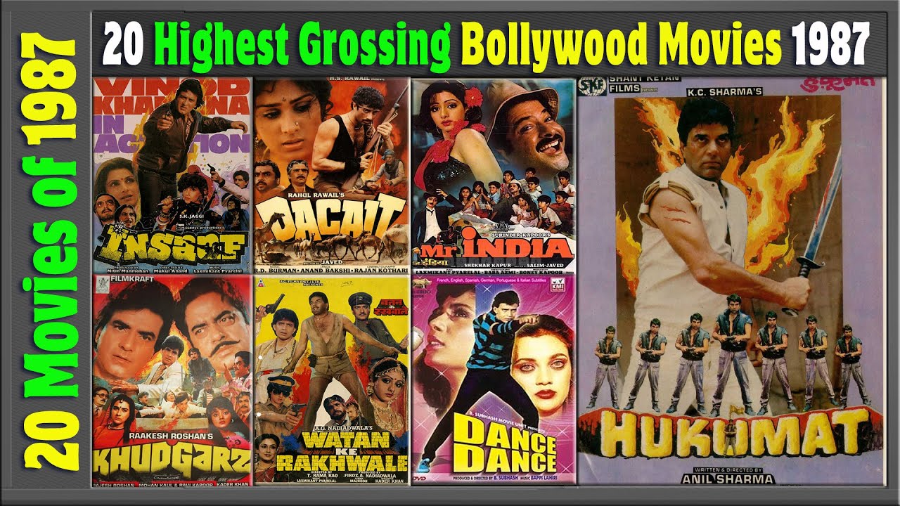 Top 20 Bollywood Movies Of 1987 | Hit or Flop | 1987 की बेहतरीन फिल्में | with Box Office Collection