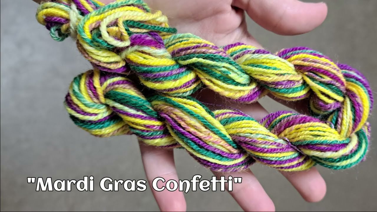 Mardi Gras Confetti // Spinning Shop Samples
