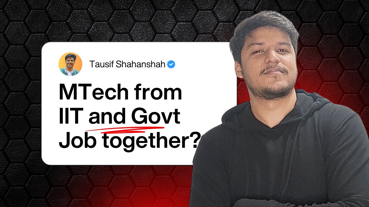 MTech From IIT Along With Full Time Governemnt Job! Is It Possible?