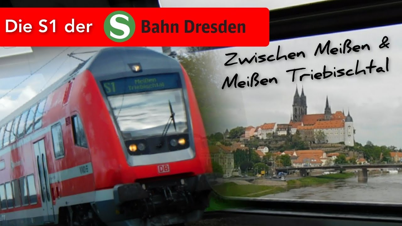 Die S1 der S Bahn Dresden zwischen Meißen & Meißen Triebischtal
