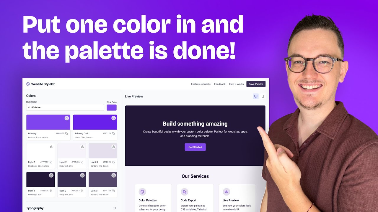 I Made a Color Palette Generator For Website Design