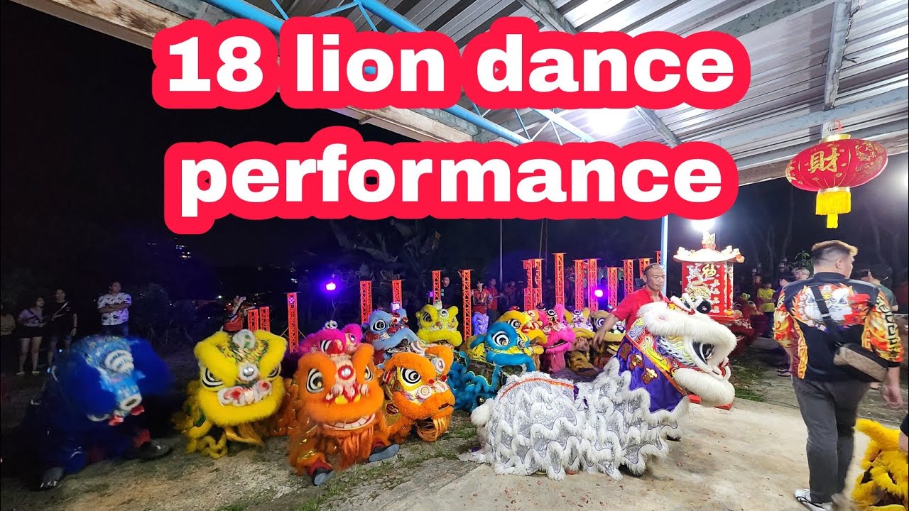 18 LION DANCE PERFORMANCE AT LIKAS,KOTA KINABALU, SABAH