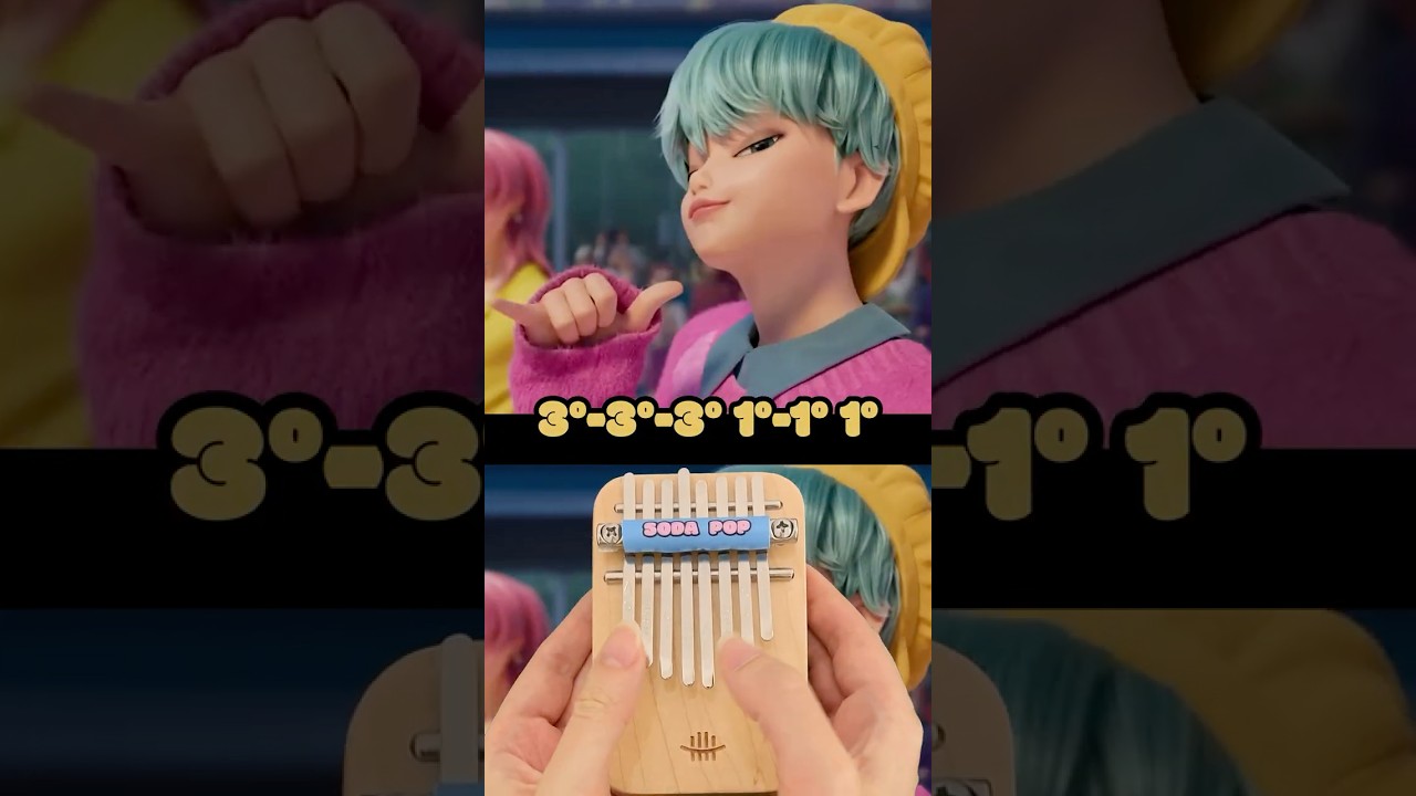 Soda Pop (Kpop Demon Hunters) on Mini Kalimba #shorts