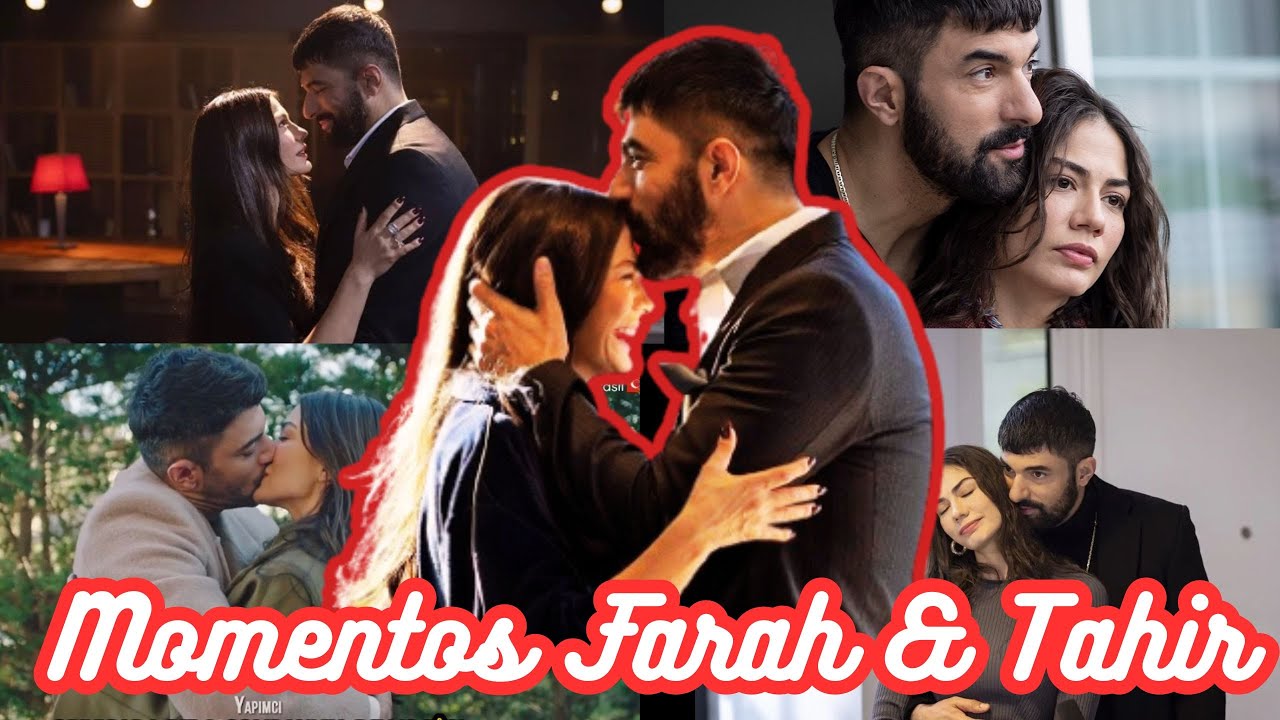 Farah ( Demet Özdemir) e Tahir Lekesiz (Engin Akyürek) em momentos de Adim Farah