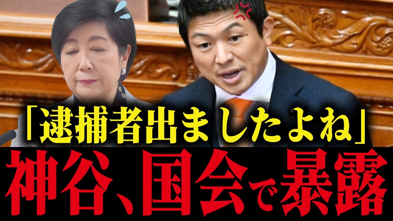 ※国会中継されている中、神谷が衝撃の暴露…国会騒然…削除される前に見てください...【神谷宗幣/小池百合子/さとうさおり】
