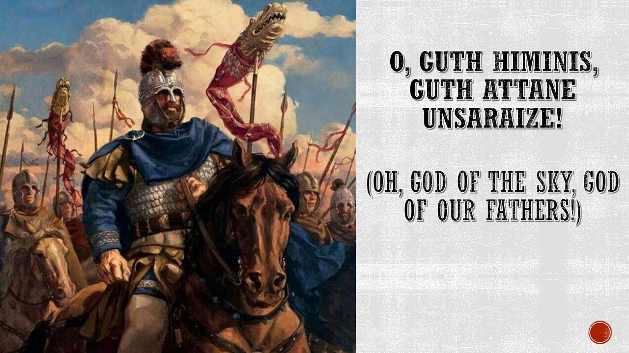 Three hymns and an oath to Tiwaz/Teiws/Tyr in spoken Gothic.