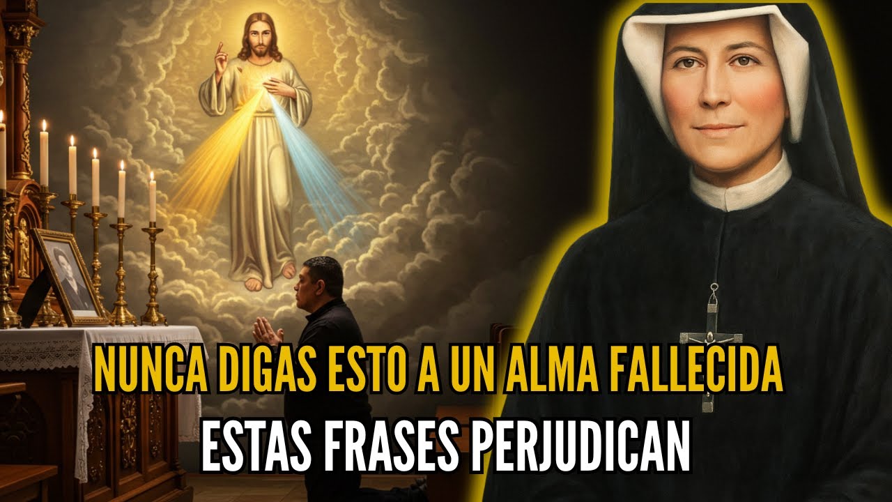 NUNCA DIGAS ESTO A UN ALMA FALLECIDA: Santa Faustina REVELÓ UNA VISIÓN donde estas FRASES PERJUDICAN