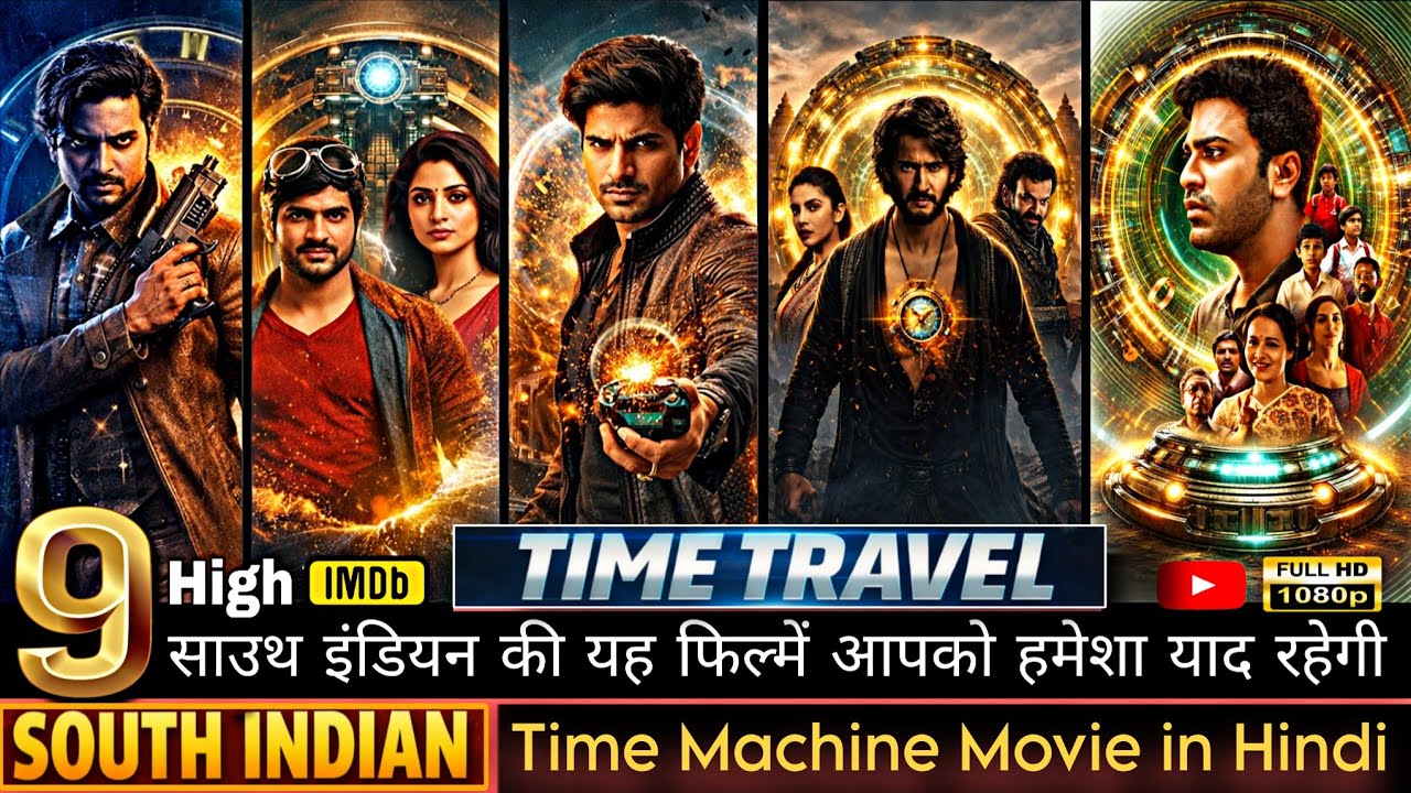 🎬 Top 9 साउथ इंडियन टाइम ट्रैवल पर बनी जबरदस्त फिल्में | south Indian Time Travel Movies in Hindi |