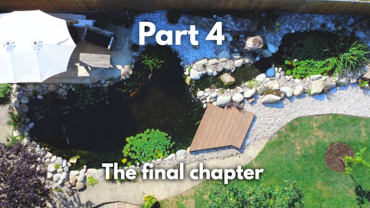 Building Dads Dream Pond PT4: Intake Bay, Fish Arrival & Garden Work
