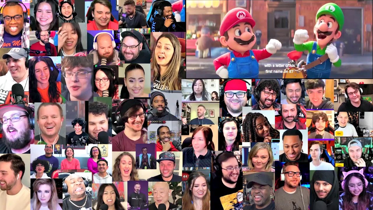 The Super Mario Bros. Movie Trailer Reaction Mashup