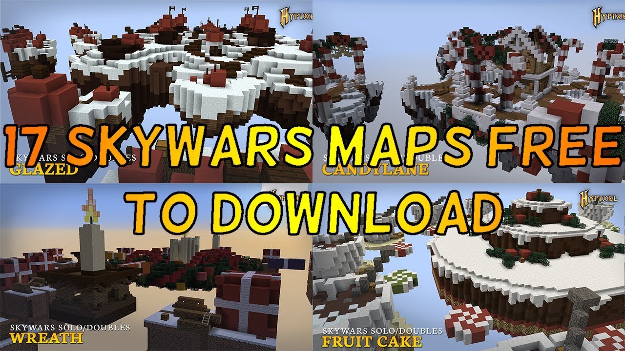 17 hypixel skywars maps *free to download* (no adfly)
