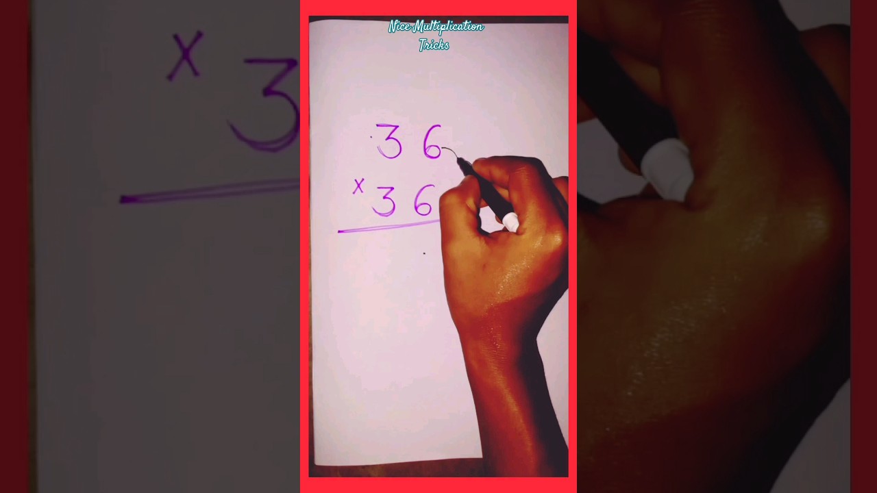 36&times;36#maths#mathematics #multiplicationtrick #multiplication #shorts