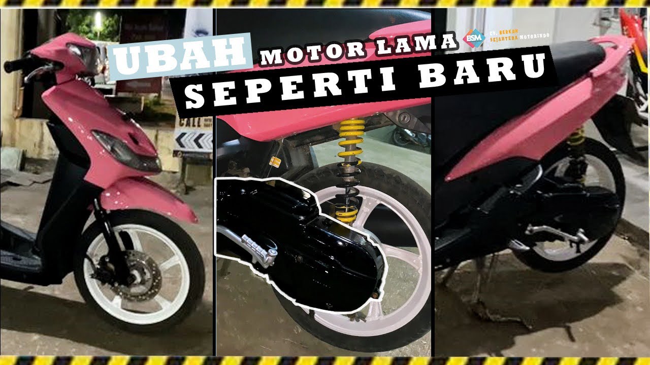 Repaint #4 | Repaint Motor Mio Full Sampai Keseluruhan @Cv. Berkah Sejahtera Motorindo
