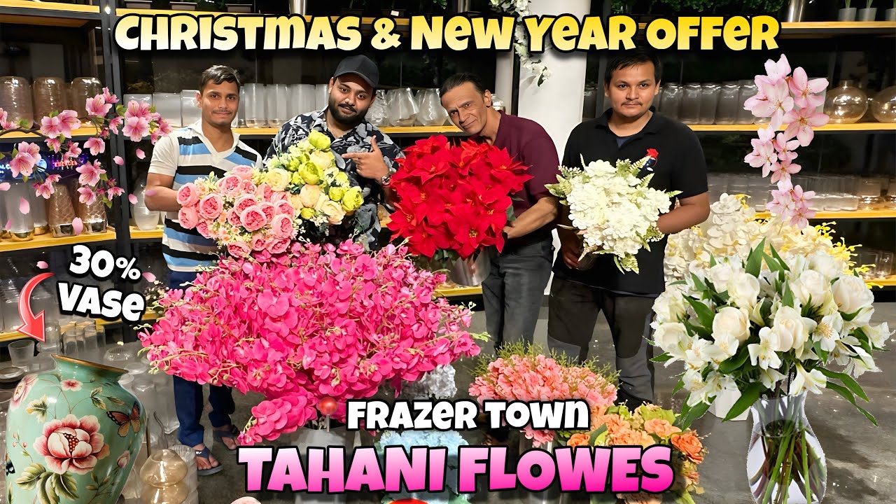 Bangalore Viral Flower Store 😱 | Tahani Flower Shop | Christmas & New Year Offer 