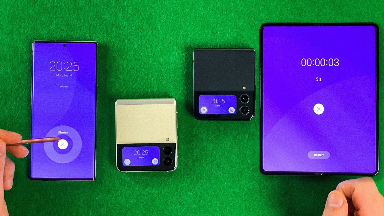 Samsung Galaxy Z Fold 4, Z Flip 4, Z Flip 3, Note 20 Ultra Alarm Clock Alert Sound & Timer
