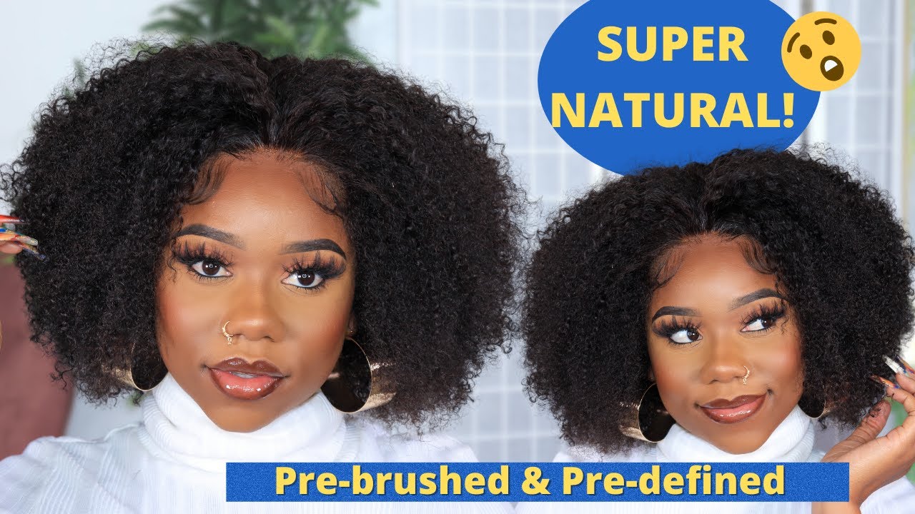 OMG ‼️😱 THIS IS THE MOST NATURAL HAIR EVER! | NO GLUE, PRE-BRUSHED & PRE-DEFINED | Myqualityhair