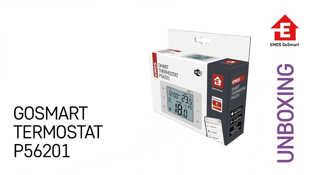 Unboxing: GoSmart termostat P56201 | EMOS P56201