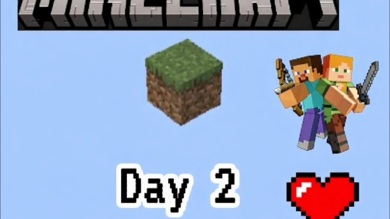 Minecraft one block day 2