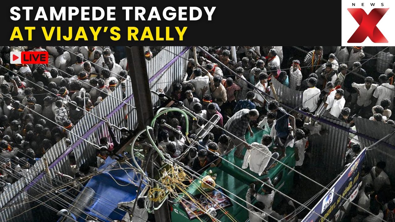 Karur Rally Tragedy LIVE: Vijay&rsquo;s TVK Event Turns Deadly With Stampede | Vijay&rsquo;s Karur Rally | NewsX