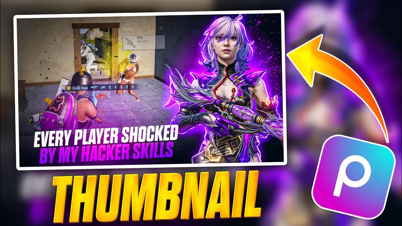 Make This Amazing Thumbnail In PicsArt 🔥 Like @Quick Rush