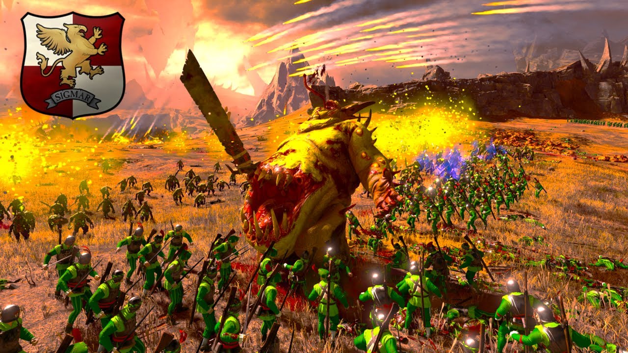 Total War WARHAMMER 3 - The Empire VS Nurgle | FIRESupport | Firework Show | 4K
