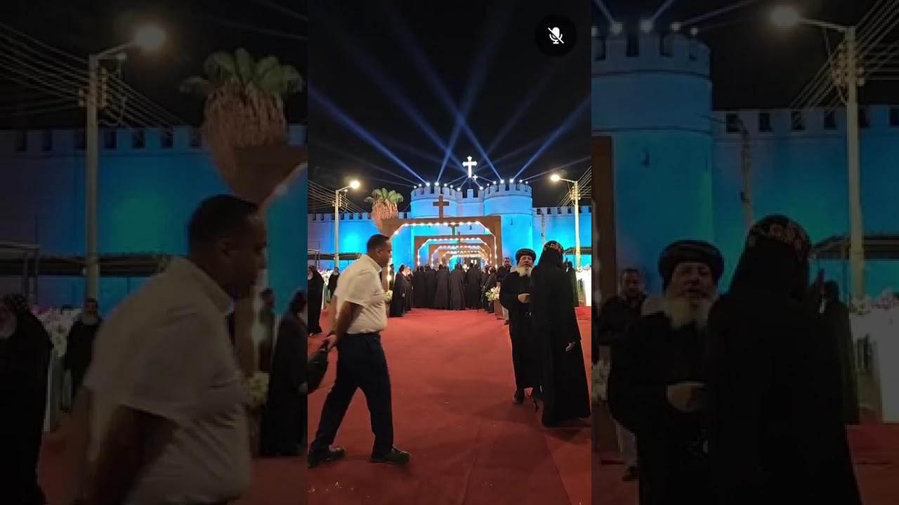 استقبال قداسة البابا تواضروس الثاني بابا الإسكندرية في دير السيدة العذراء مريم المُحرق العامر