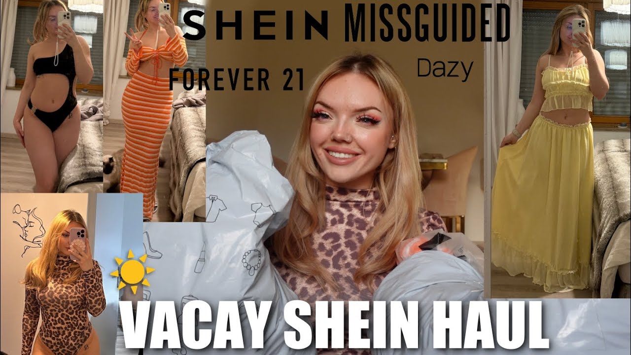 Try-on Urlaubshaul ☀️✈️ 🌴 island girl outfits 🌸 #haul #shein | Erika