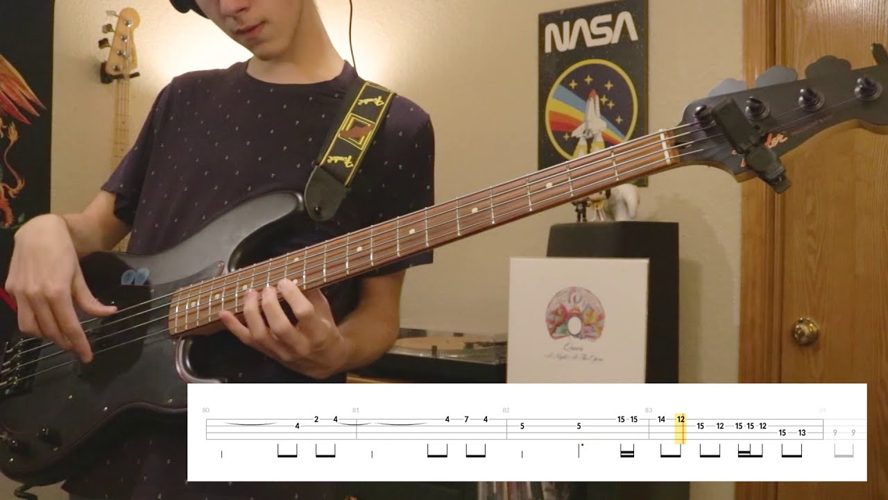 Queen - Death On Two Legs (Dedicated to....) (Bass Cover WITH PLAY ALONG TABS)