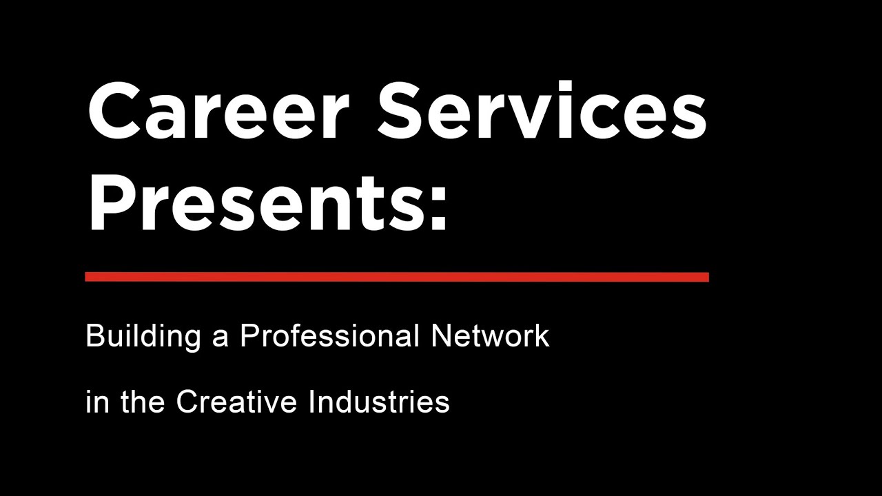 Building a Professional Network in the Creative Industries