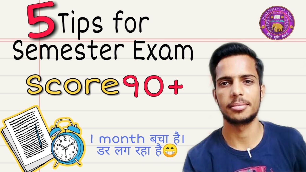 Tips For Semester Exam || Delhi University Exam || @CLUSTERcareer