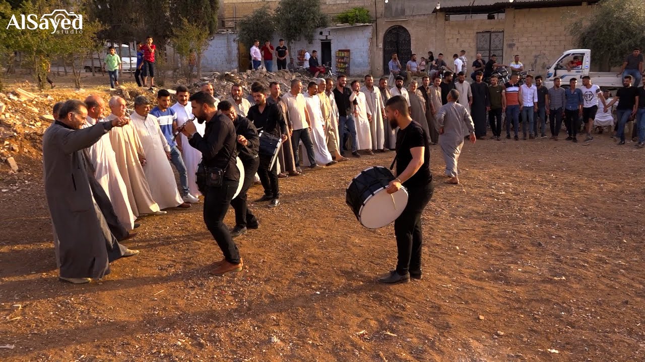 شوفو دبكة عرب تقيلة طبل وزمر-حماة الضاهرية افراح ال بدرة