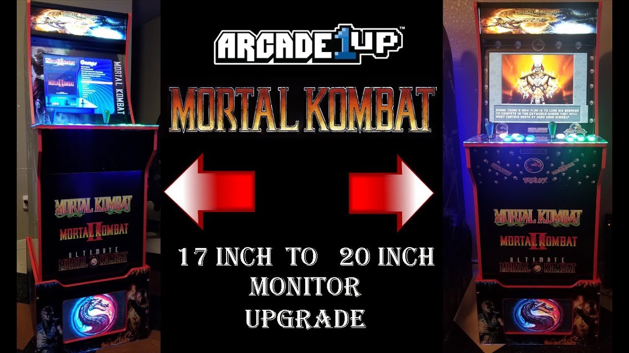 Arcade1up Mortal Kombat 20 inch Monitor Upgrade!!!