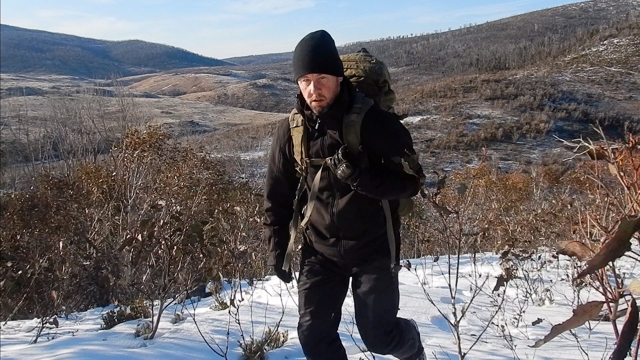 SOLO SNOW CAMPING And Diving In A Freezing Creek..