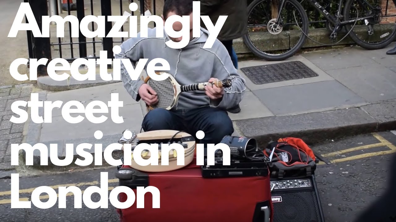 Amazingly creative street musician in London
