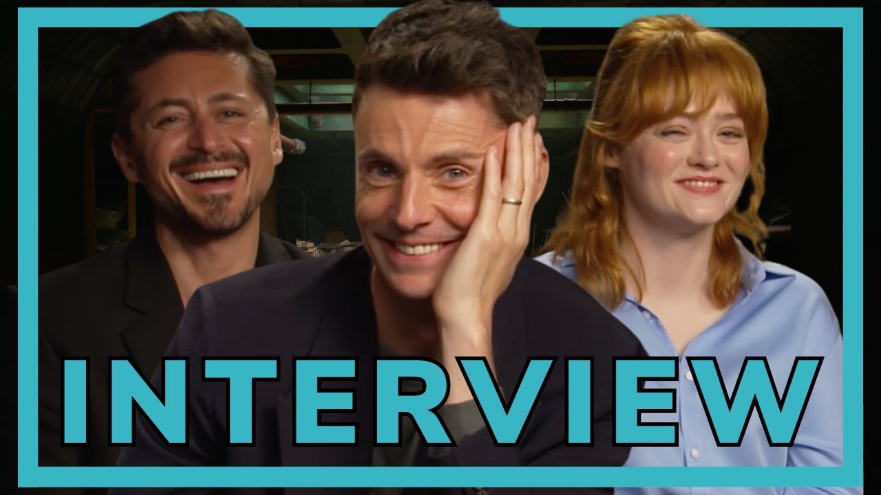 MATTHEW GOODE, ALEXEJ MANVELOV & LEAH BYRNE in hilarious DEPT Q INTERVIEW