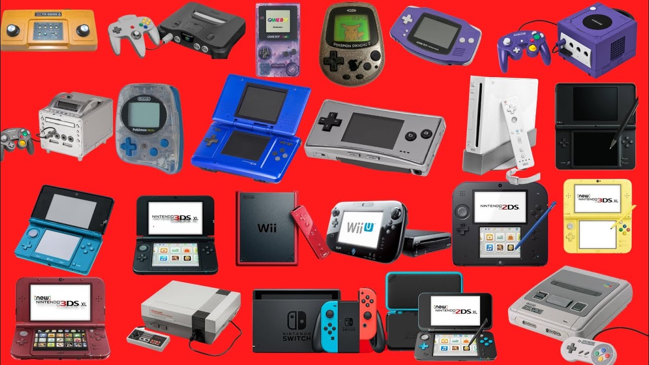 All Nintendo Consoles with startups