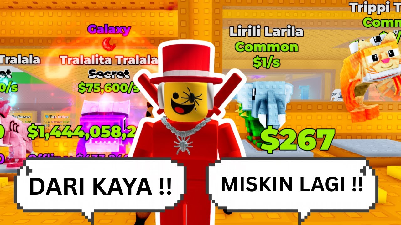 DARI KAYA RAYA JADI MISKIN LAGI?! 😭 Break a Lucky Block Roblox