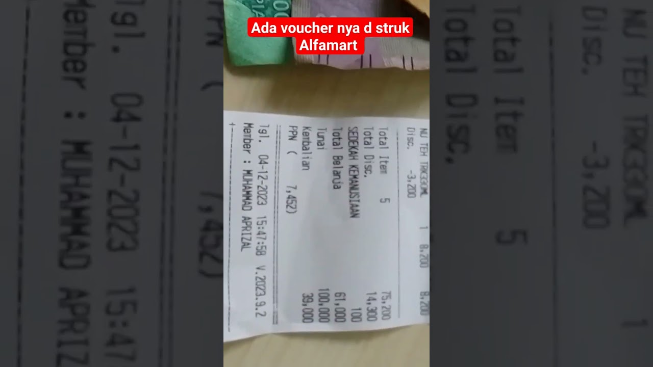 STRUK BELANJA KALIAN HARAP D CEK ULANG #alfamart #belanja #strukbelanja