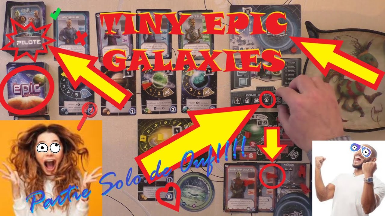 [FR] TINY EPIC GALAXIES - BEYOND THE BLACK - Partie Solo (Difficulté Moyenne)