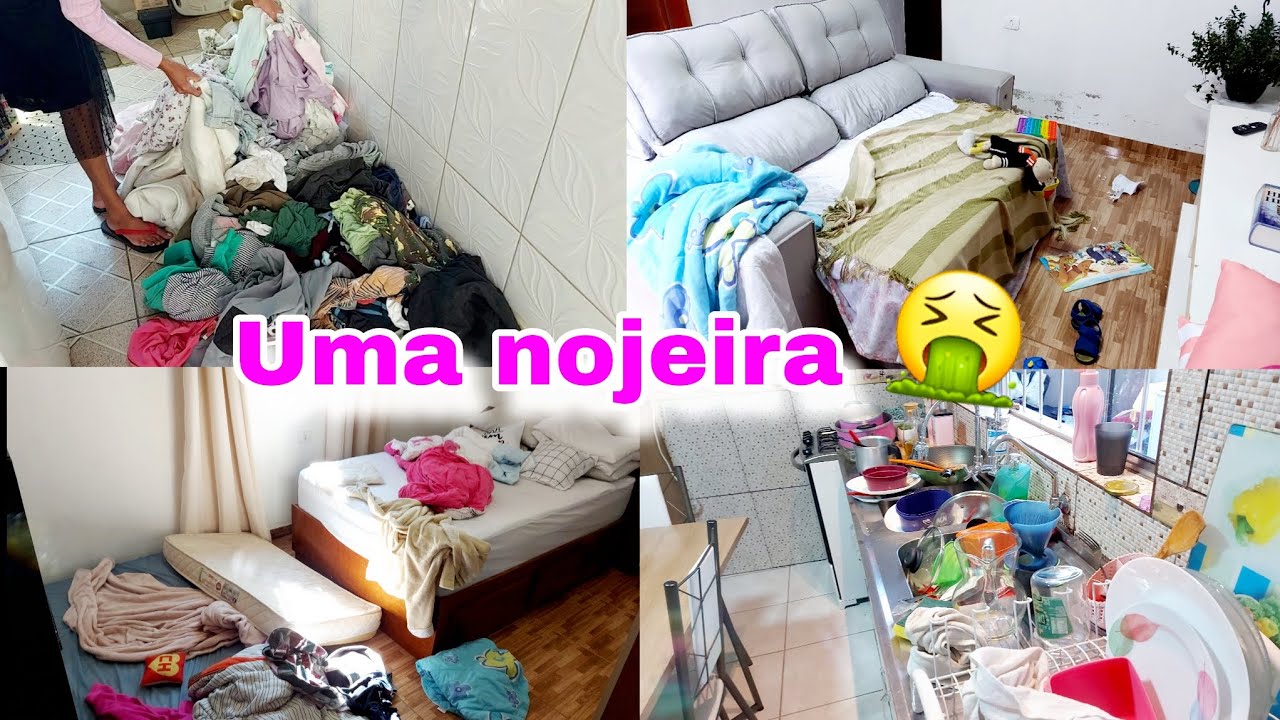 FAXINA NA CASA TODA| 4 DIAS SEM LIMPAR| ESTAVA UM NOJO 🤮 ROTINA de uma JOVEM SENHORA 