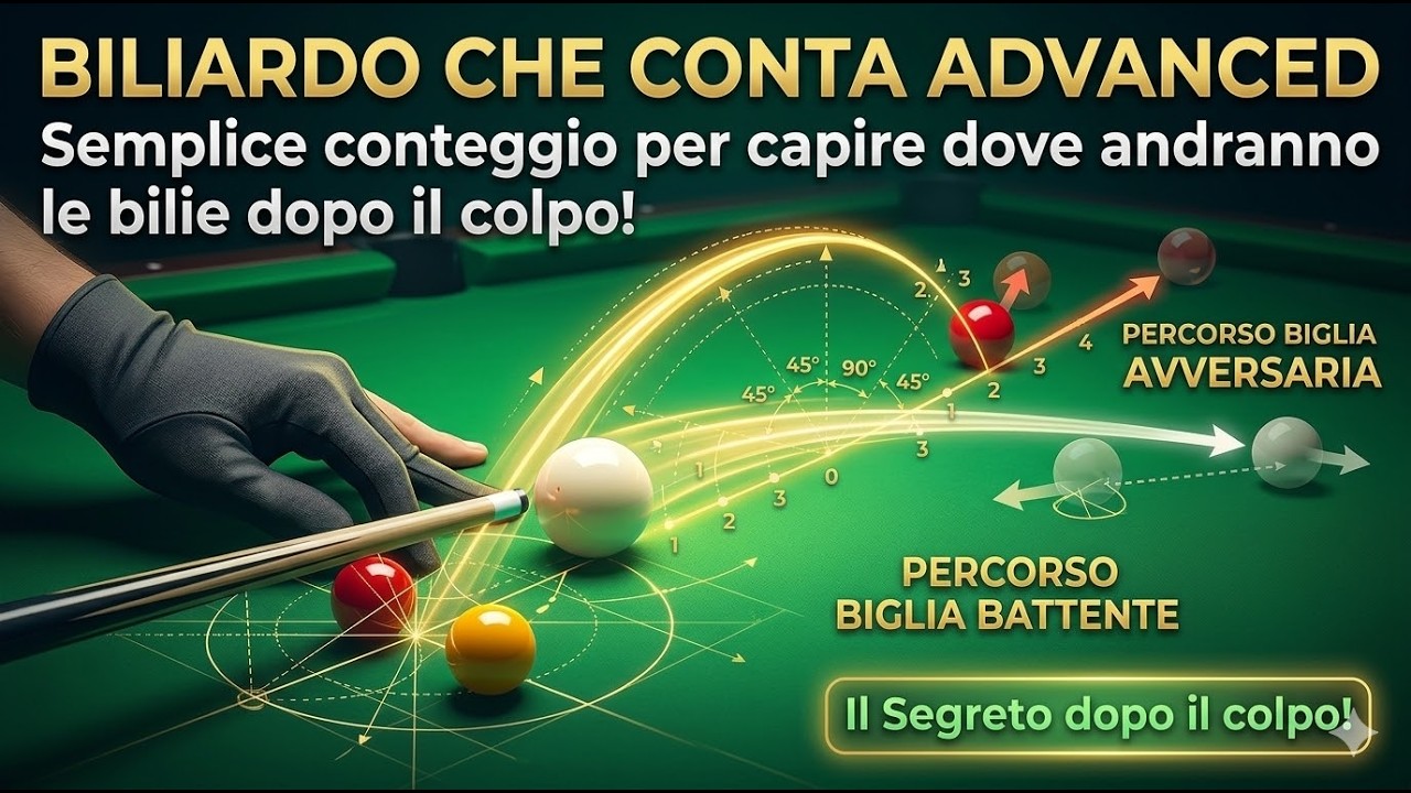 Il Biliardo che Conta ADVANCED - Semplice conteggio per capire dove andranno le bilie dopo il colpo!