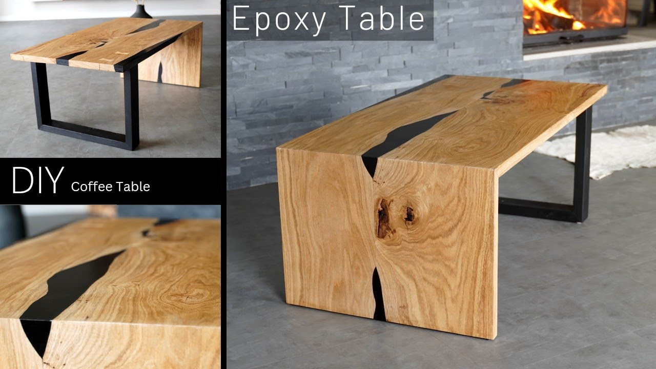 Epoxidharz Couchtisch/ Epoxy Coffee Table DIY/Eichen Couchtisch/Table DIY
