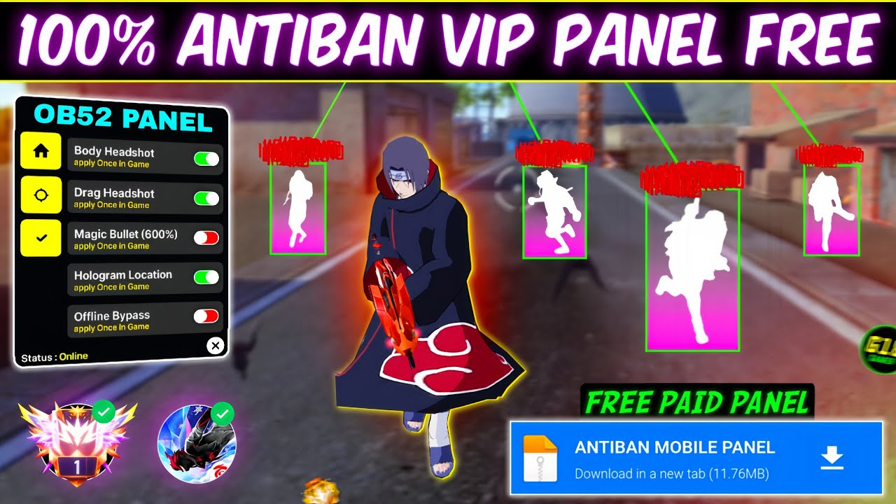 Free Fire Panel OB52 🔥 FF Antiban Panel Mobile | Free Fire Hack New 😈 FF Injector 2026 | FF Panel