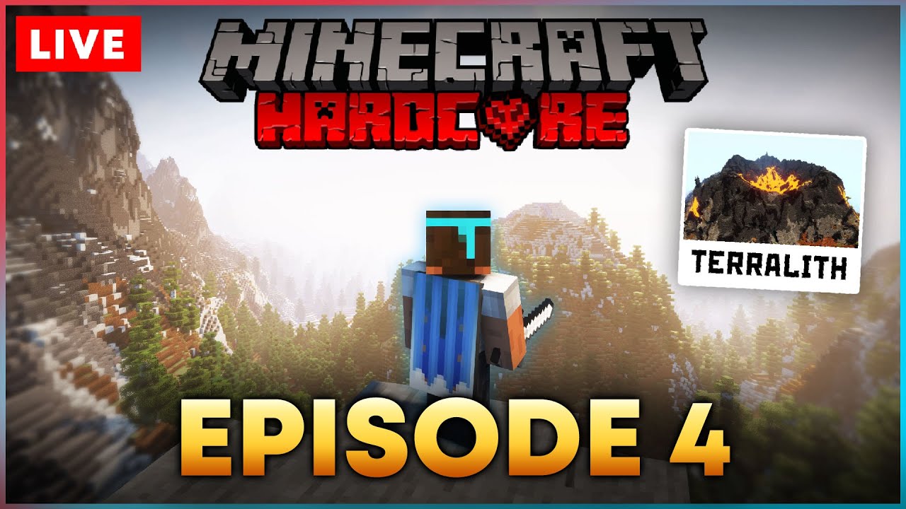 🔴HARDCORE Survival Episode 4 - Minecraft 1.18 & Terralith 2.0 World Gen [Season 1]