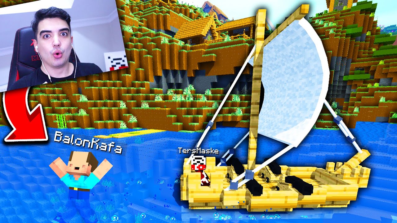 BALON KAFA'yı KORSAN OLUP GEMİ İLE TROLLEDİM !! 😱 - Minecraft