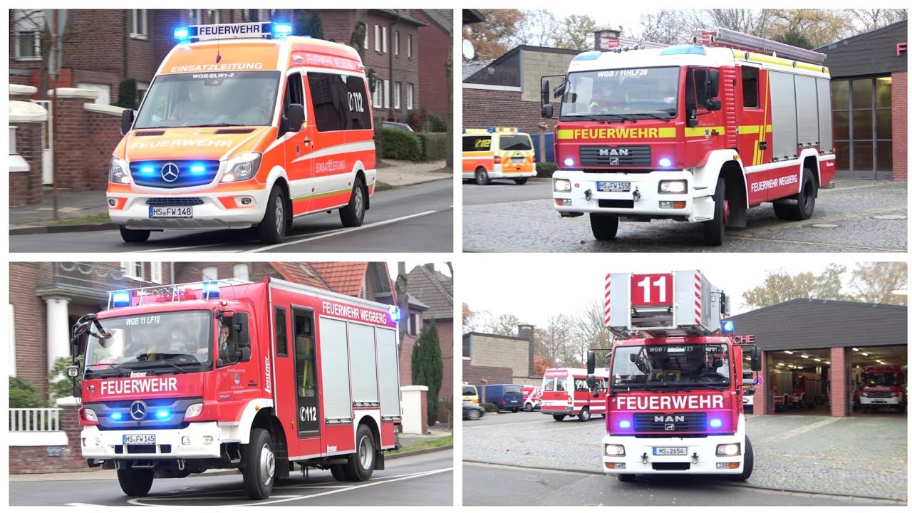 Freiwillige Feuerwehr Wegberg auf Einsatzfahrt